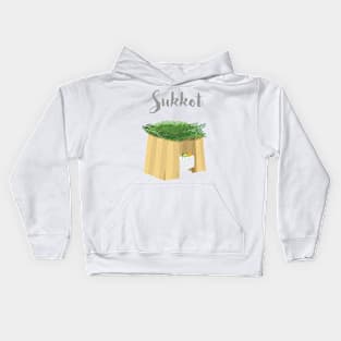 Warm Sukkot Booth of Togetherness and love Kids Hoodie